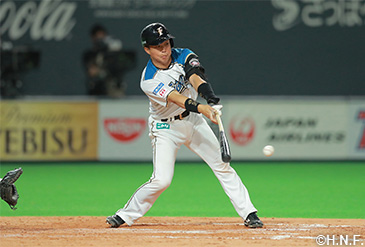 2018年ファイターズ復帰後初安打