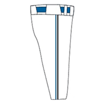 HOMEユニフォームイラスト パンツ側面