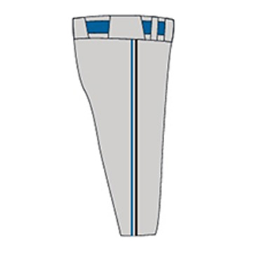 VISITORユニフォームイラスト パンツ側面