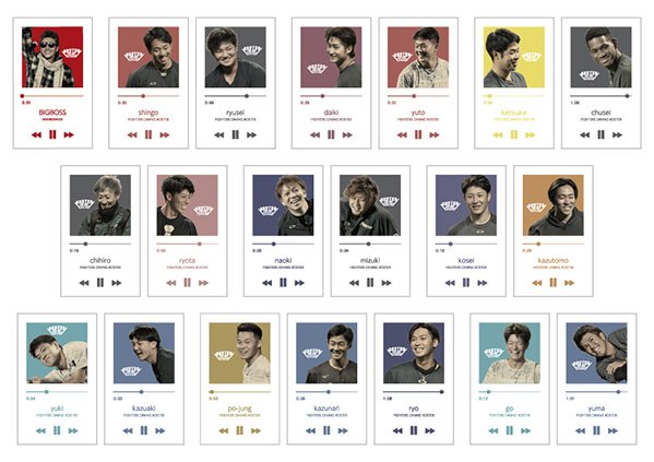 第一弾ROSTERオリジナルトレーディングカード