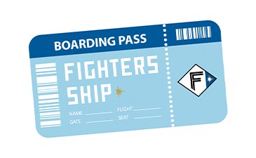 SHINJO BIGBOSS FIGHTERS SHIP記念乗船券イメージ