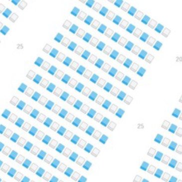 座席間隔 イメージ図