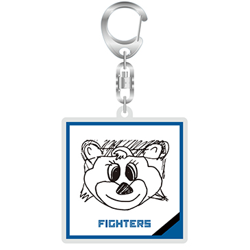 「ルーキー画伯のC・B似顔絵キーホルダーイメージ