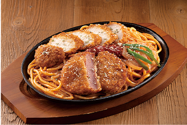 勝負にカツ！Wカツナポリタン