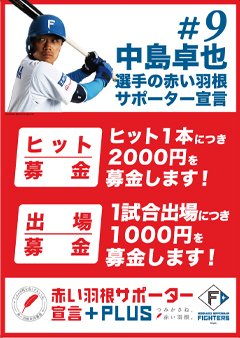 中島卓也選手募金