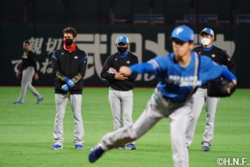 新生ファイターズ、初勝利へ向けて、PayPayドームで前日練習