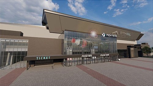 一塁ゲート　外側イメージ