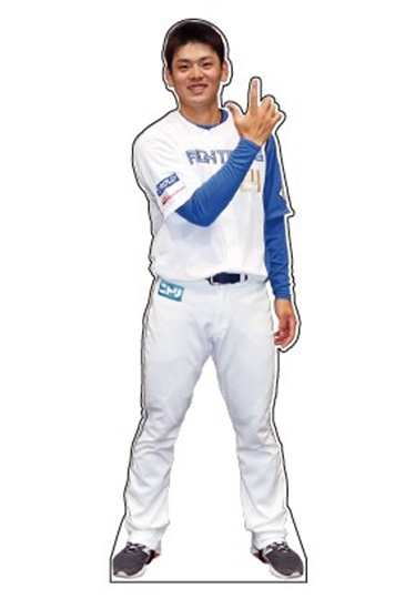5 野村佑希 選手 等身大ダイカットタオル 北海道日本ハム