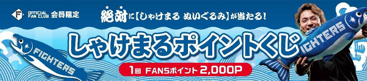 しゃけまるポイントくじ