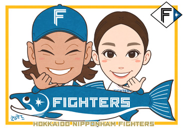 ツーショット似顔絵サンプル