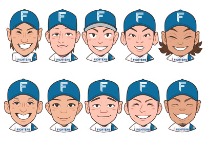 ツーショット似顔絵選手一覧