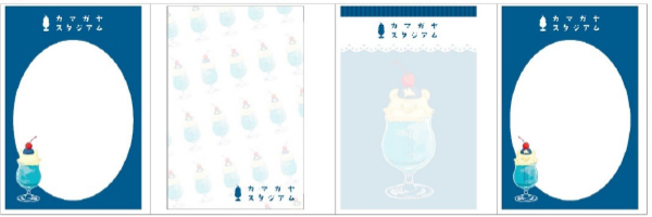 パタパタメモ（C・Bクリームソーダデザイン）