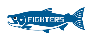 しゃけまるステッカー（7cm×15cm）