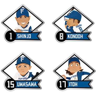 似顔絵ピンバッジ[全80種]