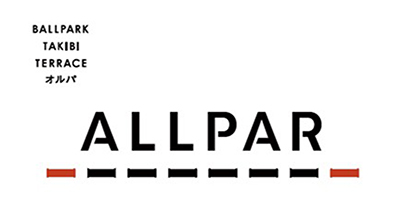 BALLPARK TAKIBI TERRACE ALLPAR ロゴ