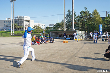 立石コーチのデモンストレーション