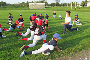 ケガ予防のためのストレッチ指導