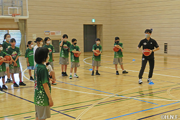 レバンガによるバスケットボールクリニック