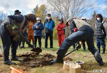 作業の流れをレクチャーしていただく