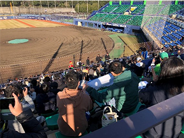 B指定席最上段からの眺め