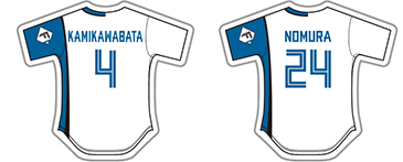 ホームユニフォームピンバッジ