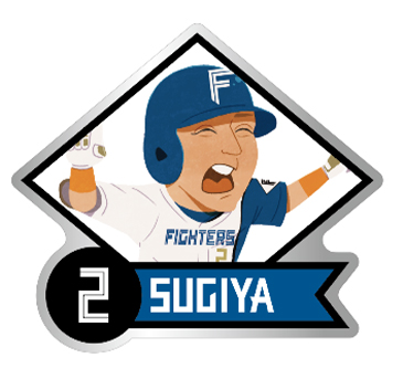 似顔絵ピンバッジ[#2杉谷]