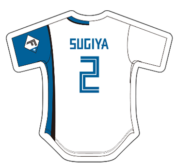 ホームユニフォームピンバッジ[#2杉谷]