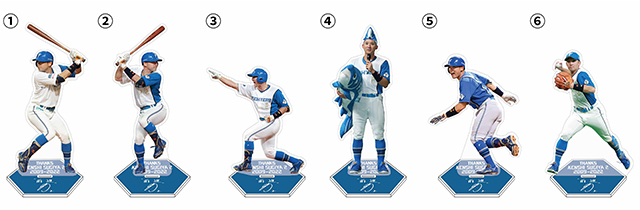 ダイカットアクリルスタンド①～⑥