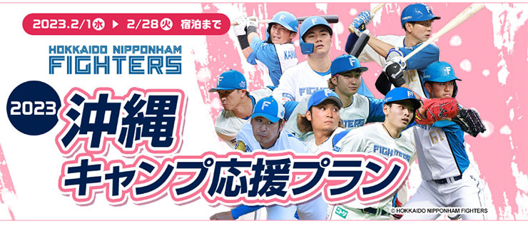 ANAトラベラーズ「北海道日本ハムファイターズ 沖縄キャンプ応援プラン」