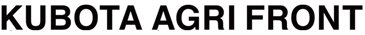 クボタ アグリ フロント