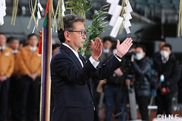 エスコンフィールドの竣工式 03