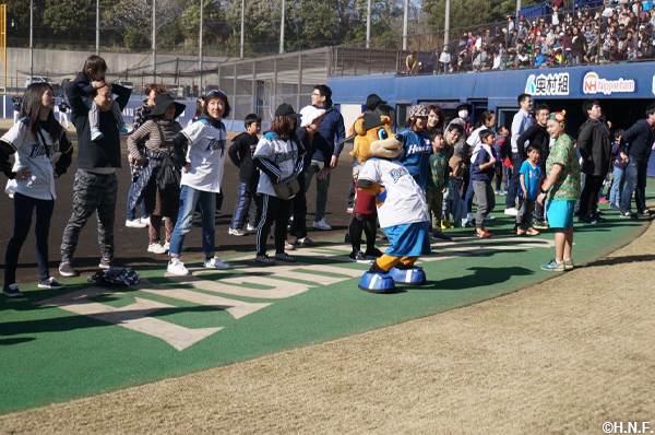 ラジオ体操の様子