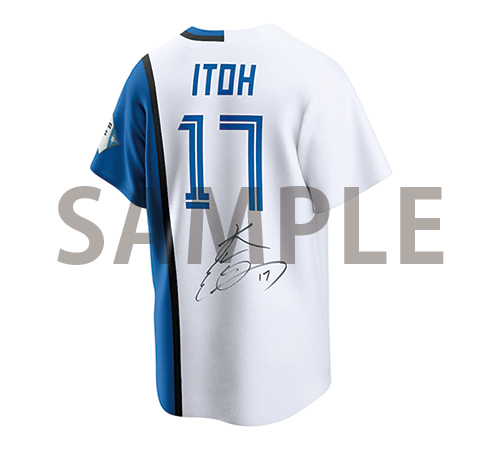 選手直筆サイン入りユニフォーム