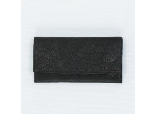 ミズノ グラブ革長財布(ブラック)