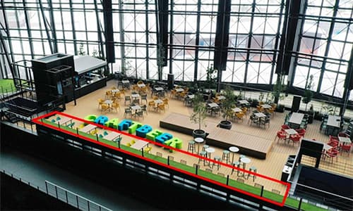 そらとしば ルーフトップカウンターシート　イメージ