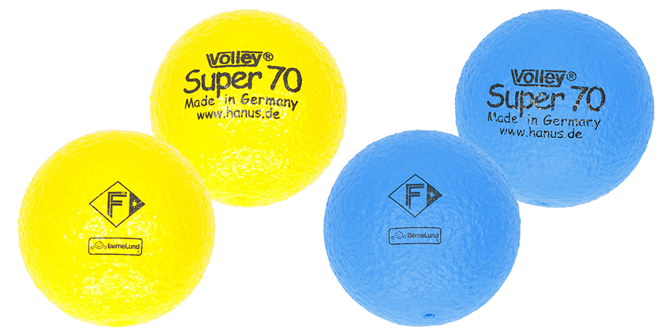 しわくちゃボール7cm（黄/青）