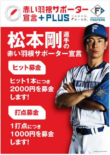 赤い羽根サポーター（松本選手）ポスター1