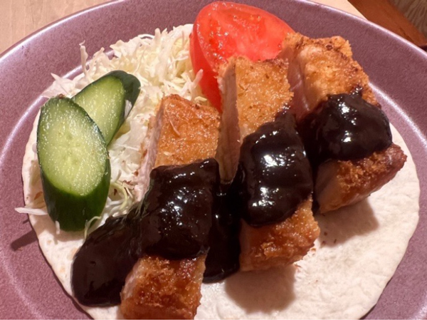 味噌カツ トルティーヤ