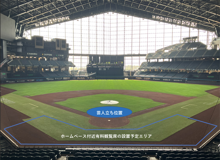 ホームベース漫才位置