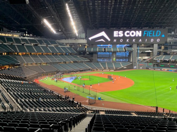 試合前練習見学