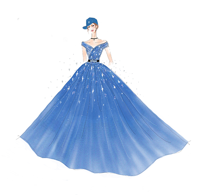 「F」プライマリーマークドレス