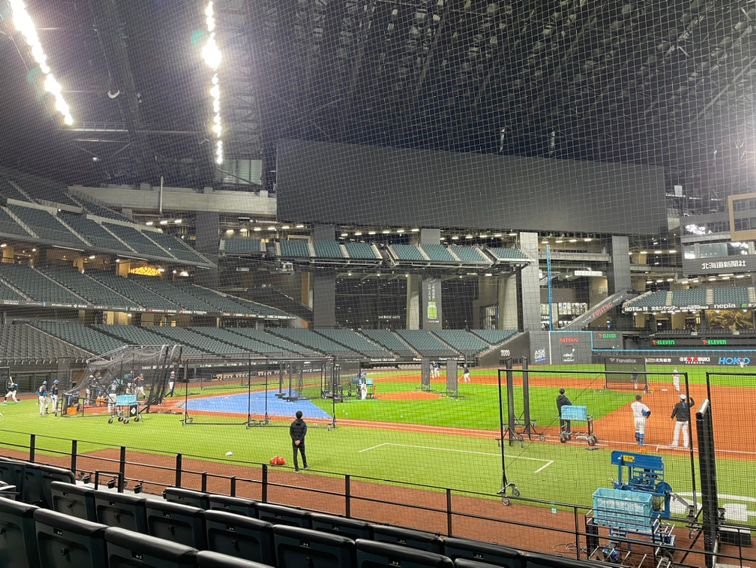 練習見学スタンド