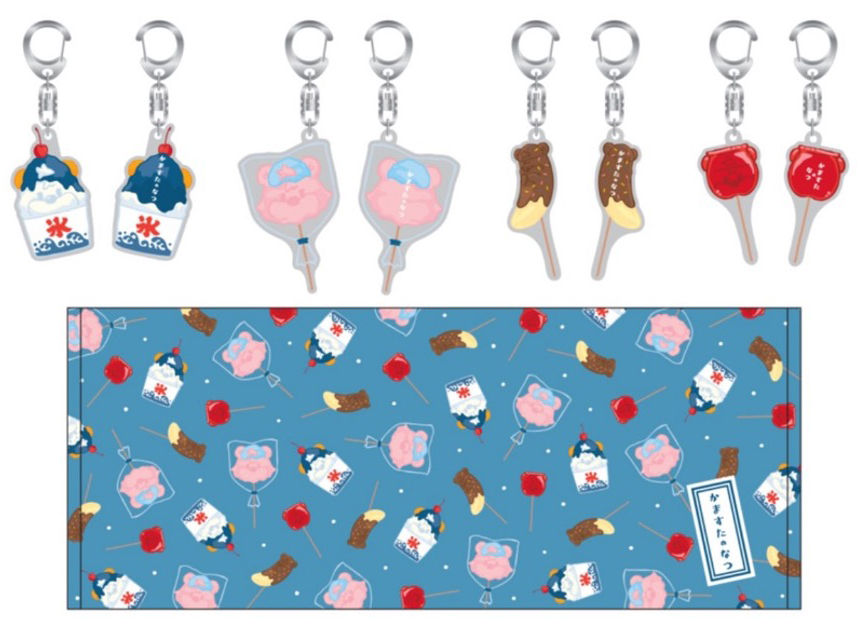 すいーつC･B(夏祭り)フェイスタオル＋キーホルダーセット