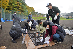 中ノ沢球場修繕作業2