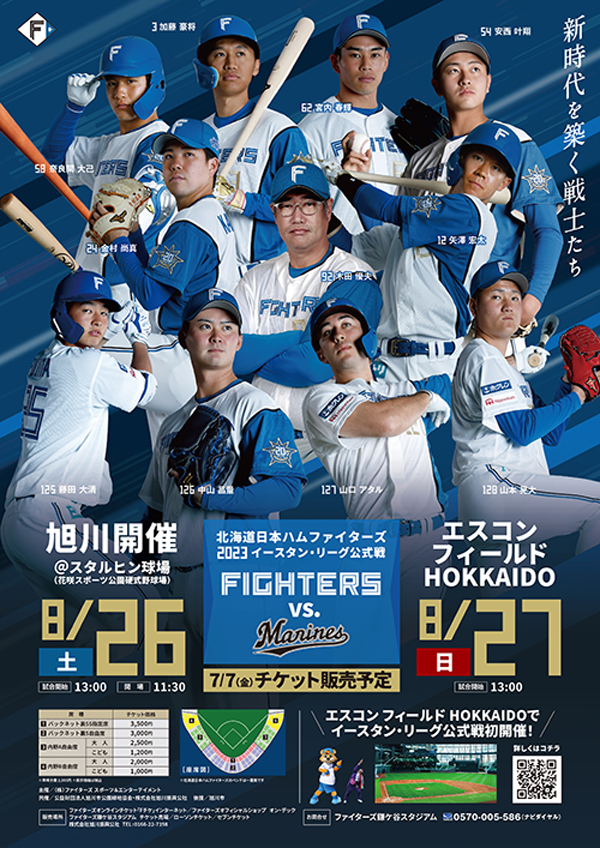 日本ハムファイターズ チケット(8月23日釧路市民球場)