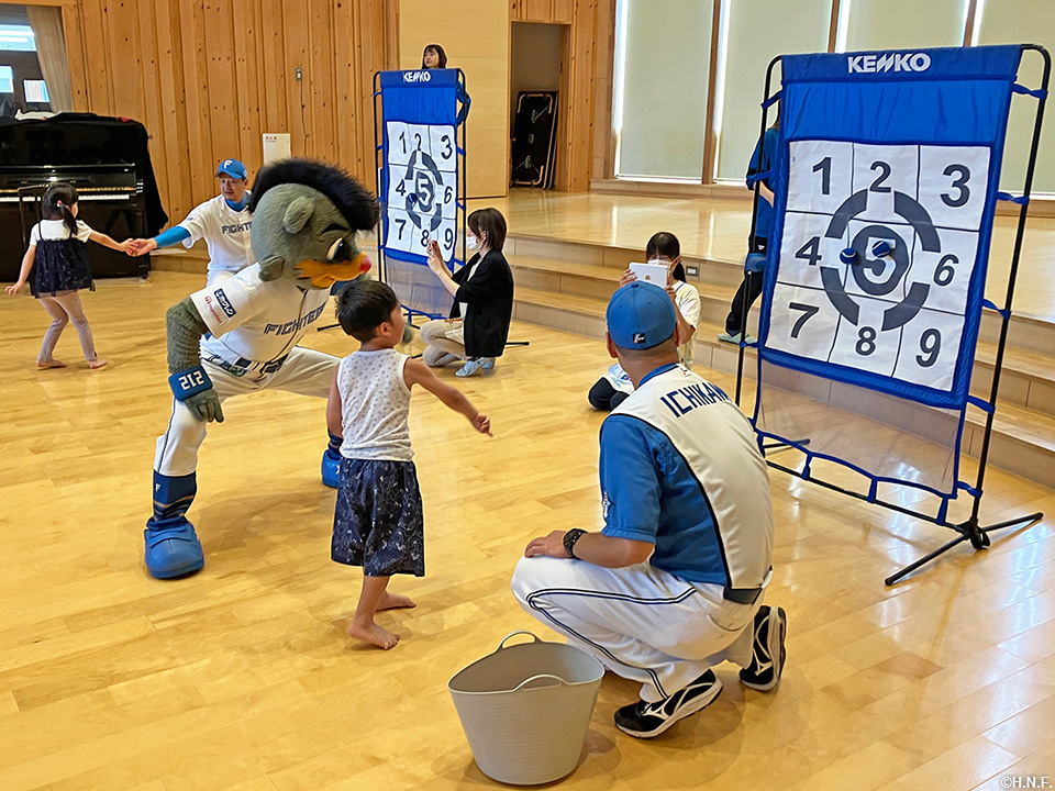 野球体験コーナー＠こどもの杜