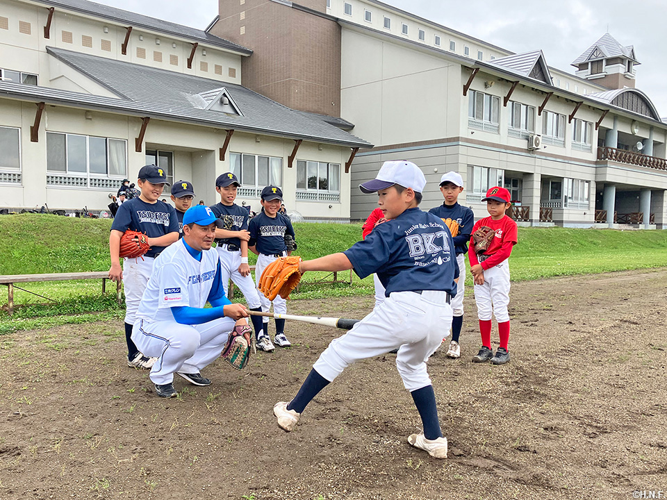 牧谷コーチによる野球指導