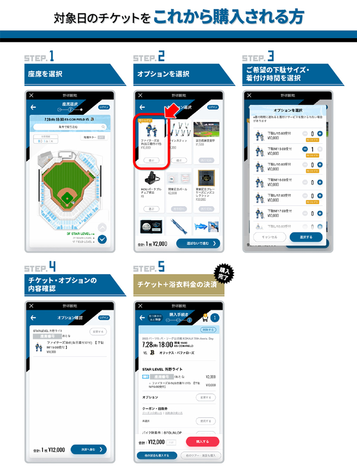 チケットの案内画像