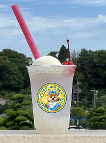 カビーの梨づくし満足ソーダフロート