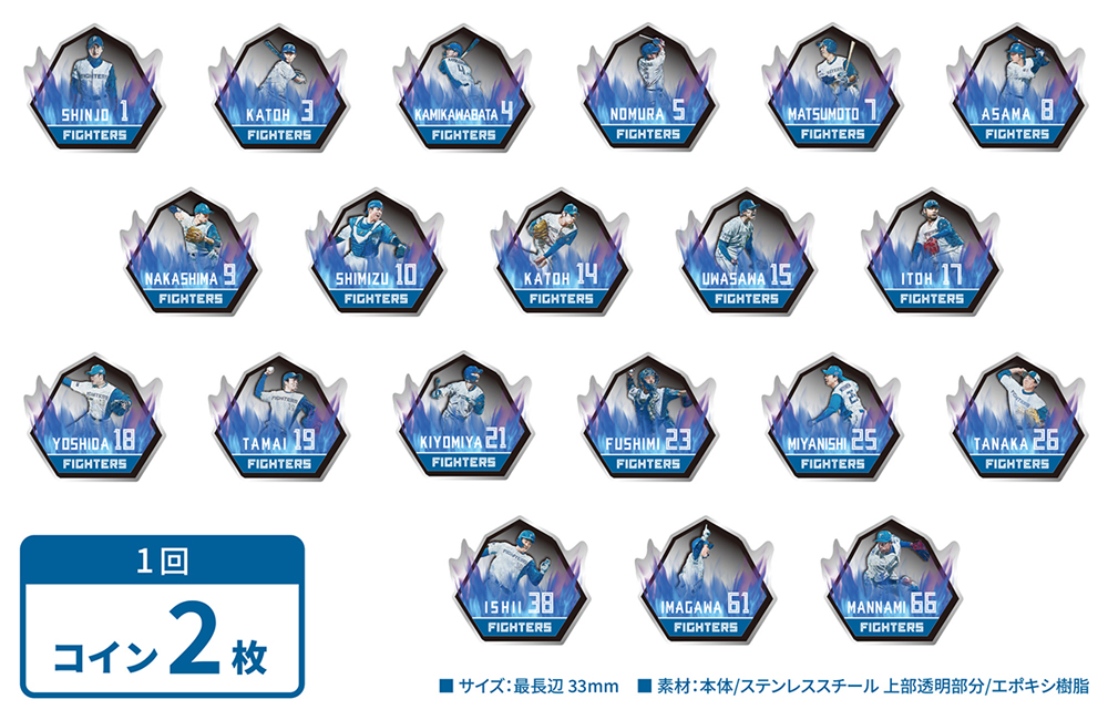 プレーヤーズピンバッジ①